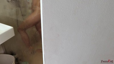 В душе,